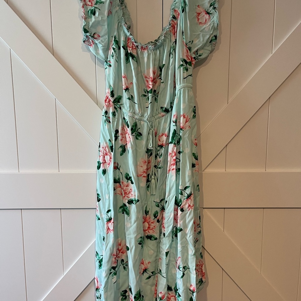 NWOT : Torrid off shoulder peasant dress